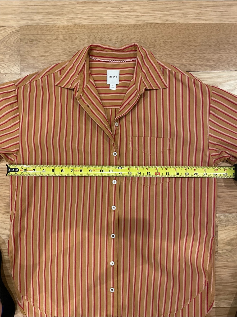 Anthropologie Maeve Striped Button-Down Shirt - Picture 10 of 15